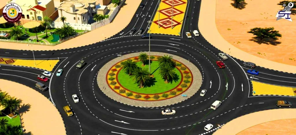 Roundabout Dubai Roads