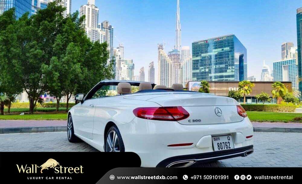 Mercedes C-Class Convertible for rent in Dubai