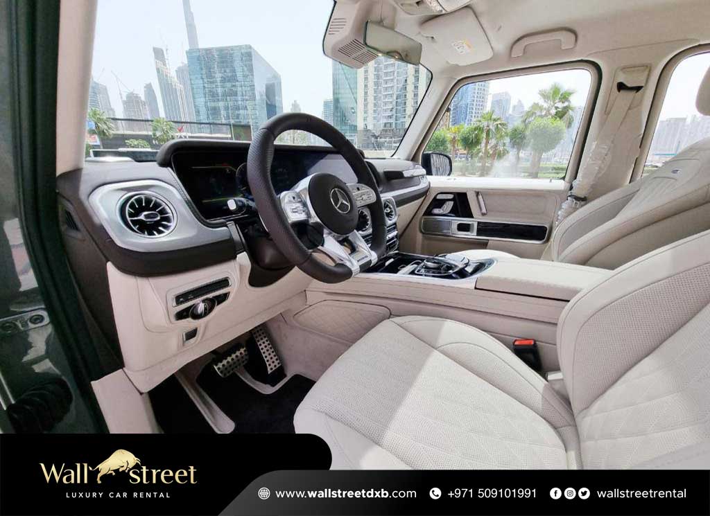 Mercedes Benz G63 AMG 2022 Nardo Grey Night Package For Rent in Dubai
