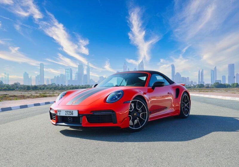 911 turbo s, 911 turbo convertible for rent in Dubai, Wall Street Sports car rental