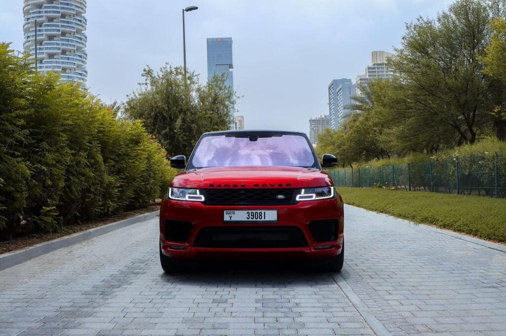 Range rover sport rental in Dubai by Wall Street luxury car rental in Dubai