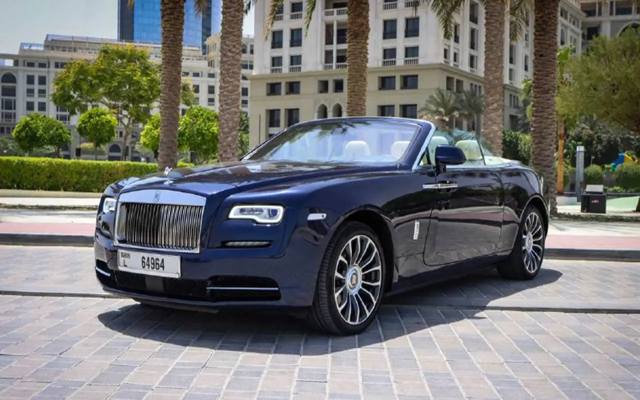 Rolls Royce Dawn 2023 For Rent in Dubai - Wall Street Luxury Car Rental